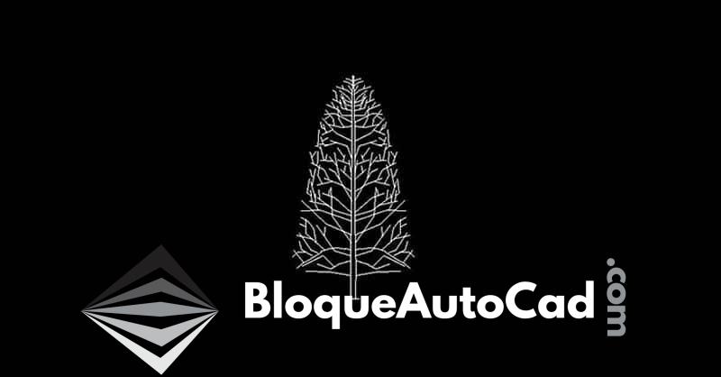 Descarga Gratis Bloque CAD de Árbol Ciprés en Alzado 2D para AutoCAD DWG 1 Árbol en alzado dwg bloque de AutoCAD gratis CAD block