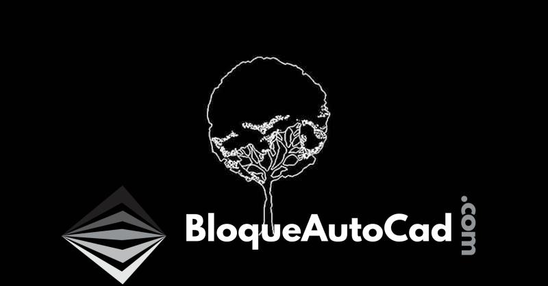 Descarga Gratis: Bloque CAD de Árbol Frondoso en Alzado para AutoCAD DWG 2D 1 Bloque de árbol en AutoCAD gratis en alzado 2d dwg CAD block