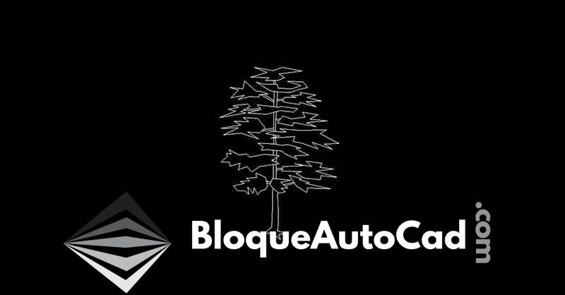 Descarga Gratis: Bloque de Árbol en Elevación 2D para AutoCAD 1 Árbol bloque en AutoCAD gratis dwg en alzado 2d CAD block