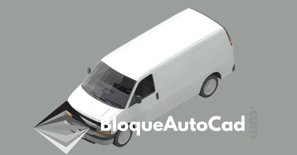 Descarga Gratis: Bloque de Camioneta Tipo Van en 3D para AutoCAD DWG - Añade Realismo a tus Proyectos de Arquitectura 1 Bloque camioneta tipo Van 3d AutoCAD gratis dwg CAD block
