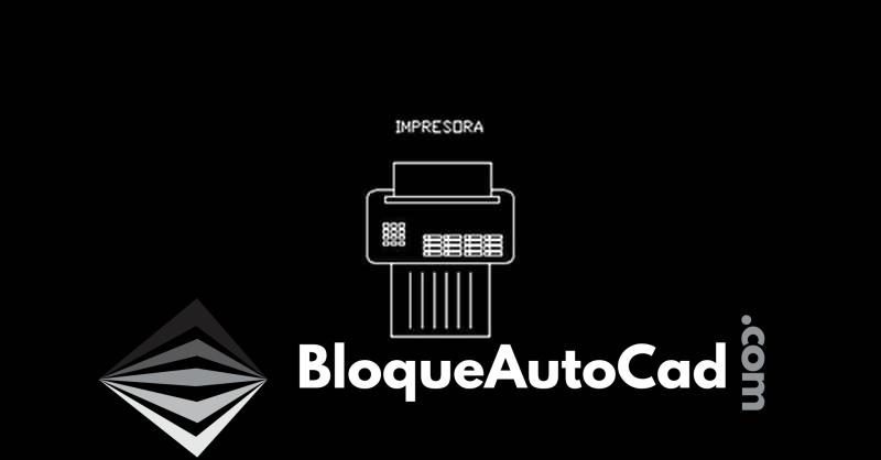 Descarga Gratis: Bloque de Impresora en Planta para AutoCAD DWG CAD Block 1 Bloque de impresora en AutoCAD dwg en planta CAD block