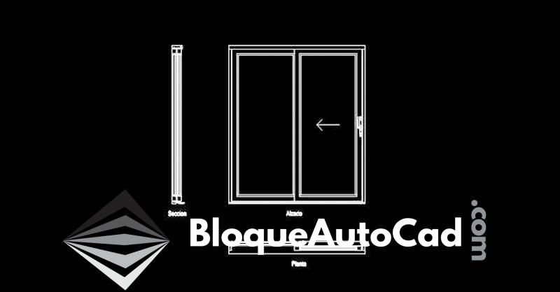 Descarga Gratis: Bloques de Puertas Corredizas en AutoCAD DWG para Diseños Profesionales 1 Bloques de puerta corrediza en AutoCAD gratis dwg CAD blocks