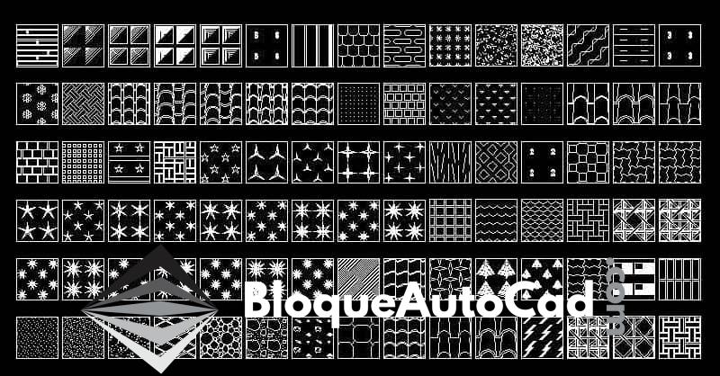 Descarga Gratuita: Colección de 90 Patrones Hatch en Formato .pat para AutoCAD 1 Descarga gratis colección de Hatch patterns en formato .pat para AutoCAD